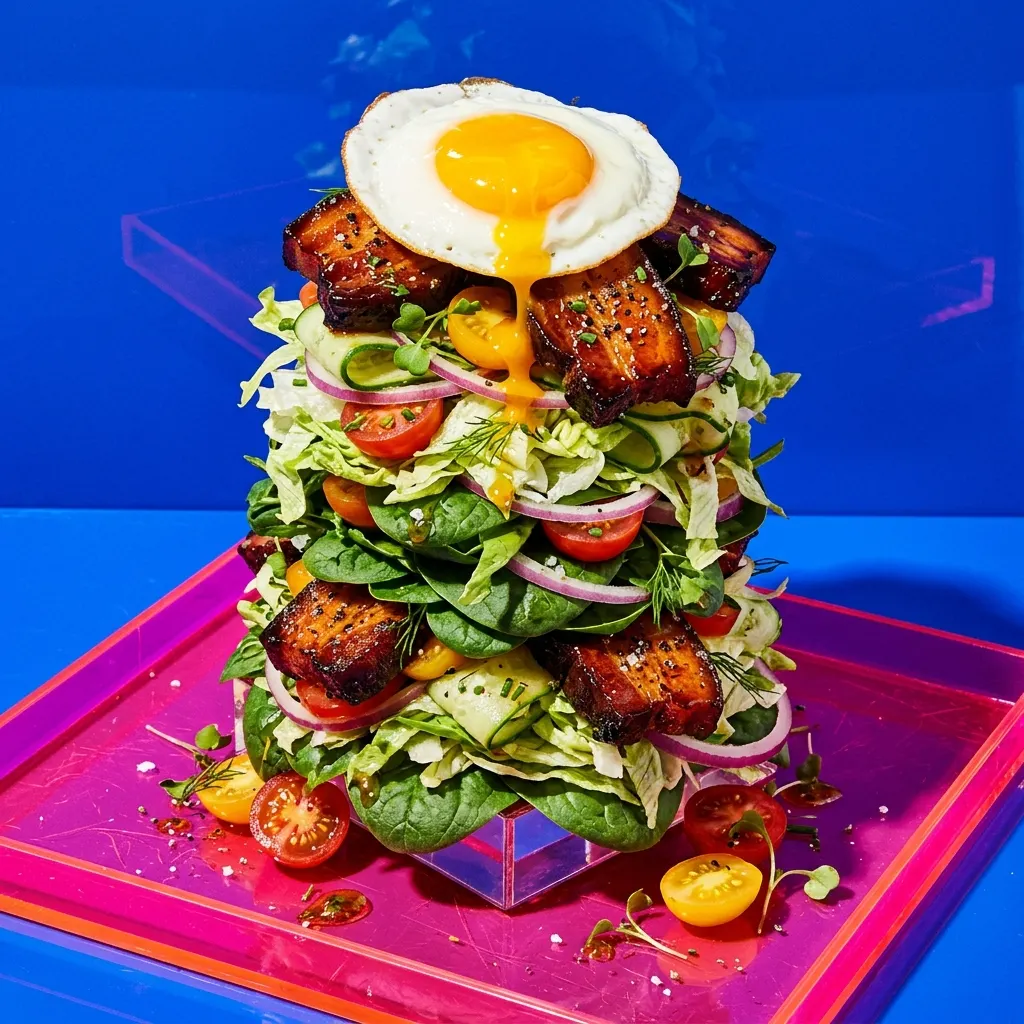 Bacon Me Crazy salad, dressed with Simple (Yolk)