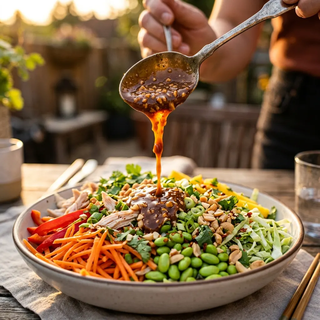 Thai Me a River (of Peanut Sauce) salad