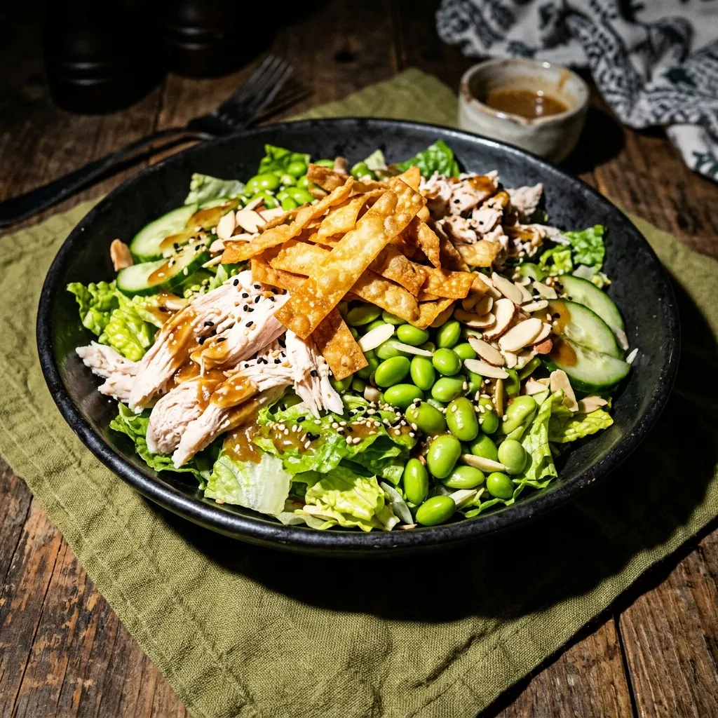 Winner, Winner, Wonton Dinner salad